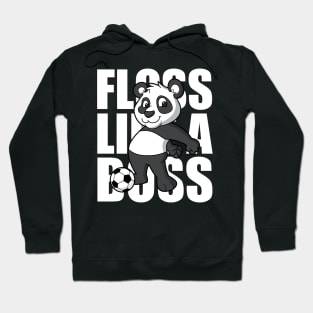 Floss Like A Boss Panda Soccer Hoodie